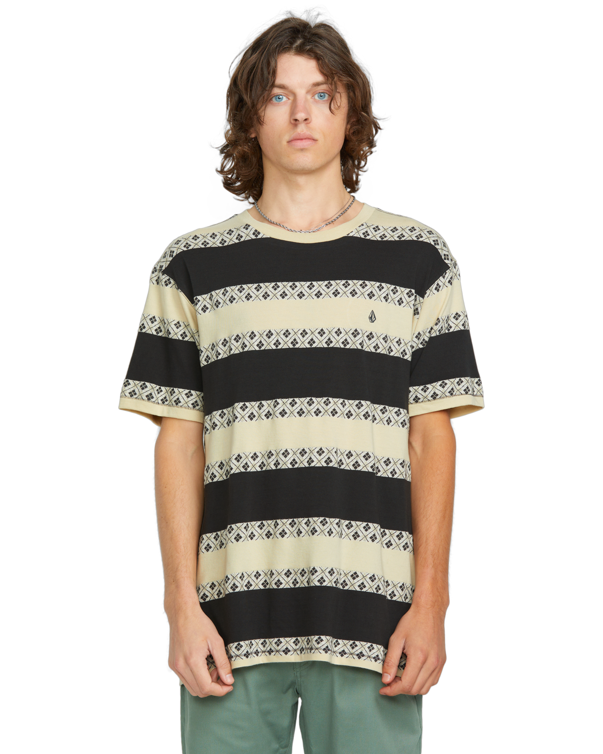 T-shirt de manga curta Volcom Iron Stone Crew - Stealth