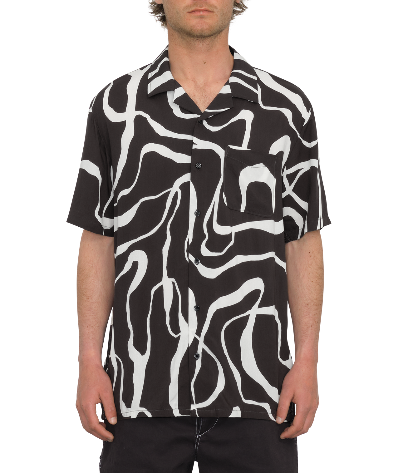 Kurzarmhemd Volcom Bold Moves - Schwarz