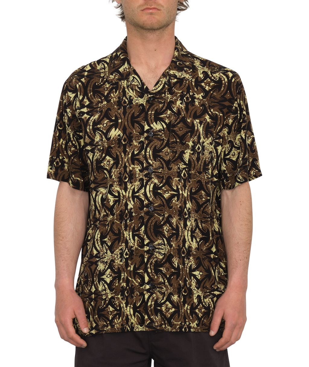 Kurzarmhemd Volcom Bold Moves - Ginger Brown