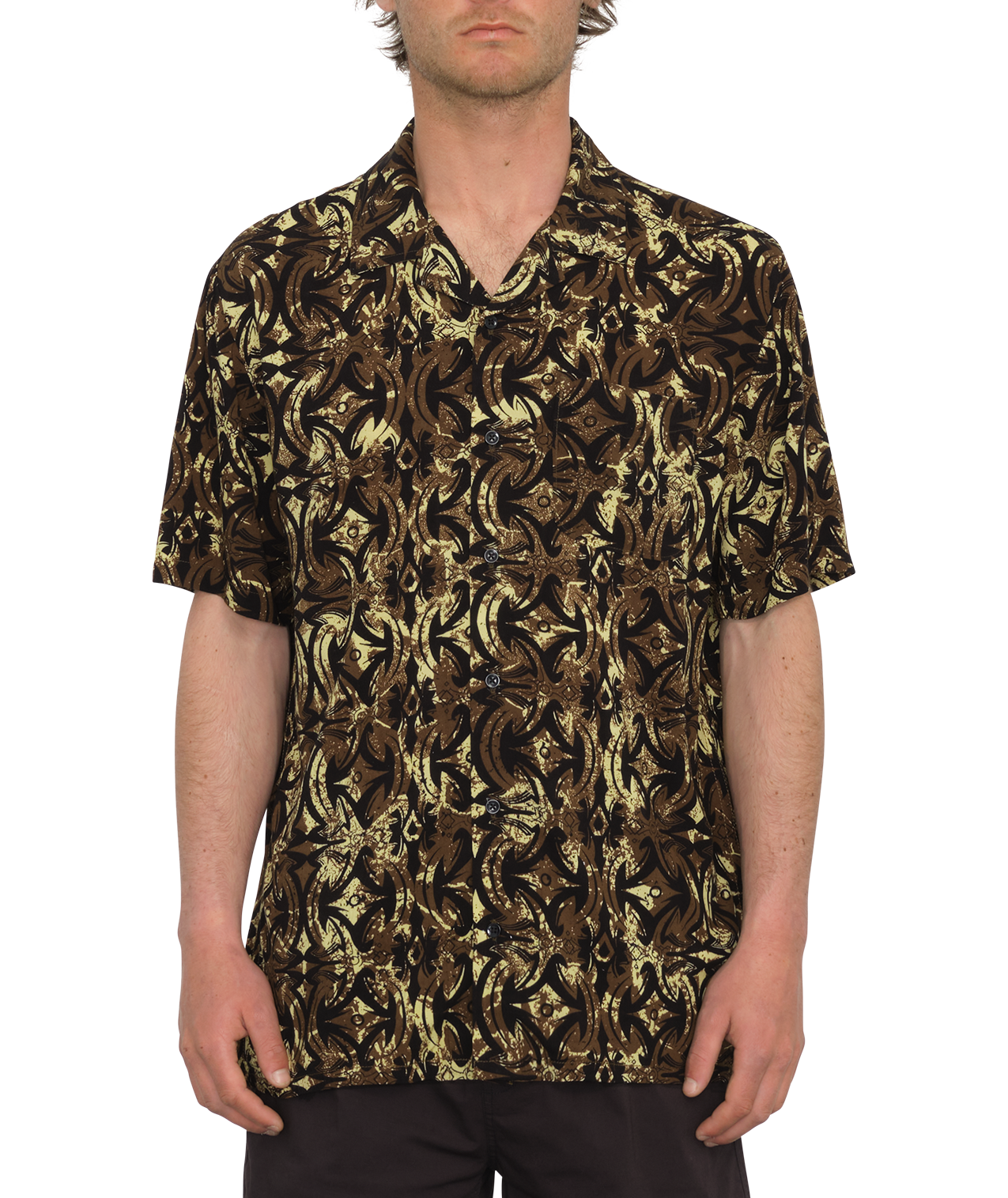 Kurzarmhemd Volcom Bold Moves - Ginger Brown