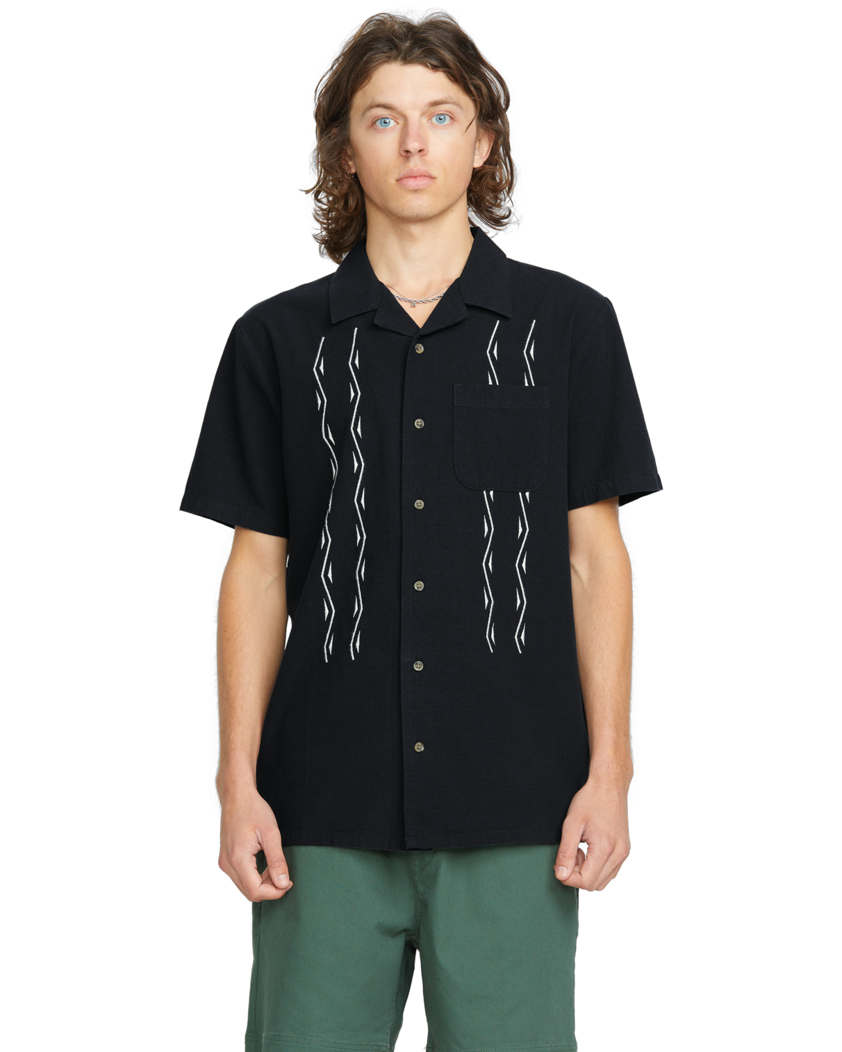 Volcom Bayamostone SS camisa manga corta hombre | Black