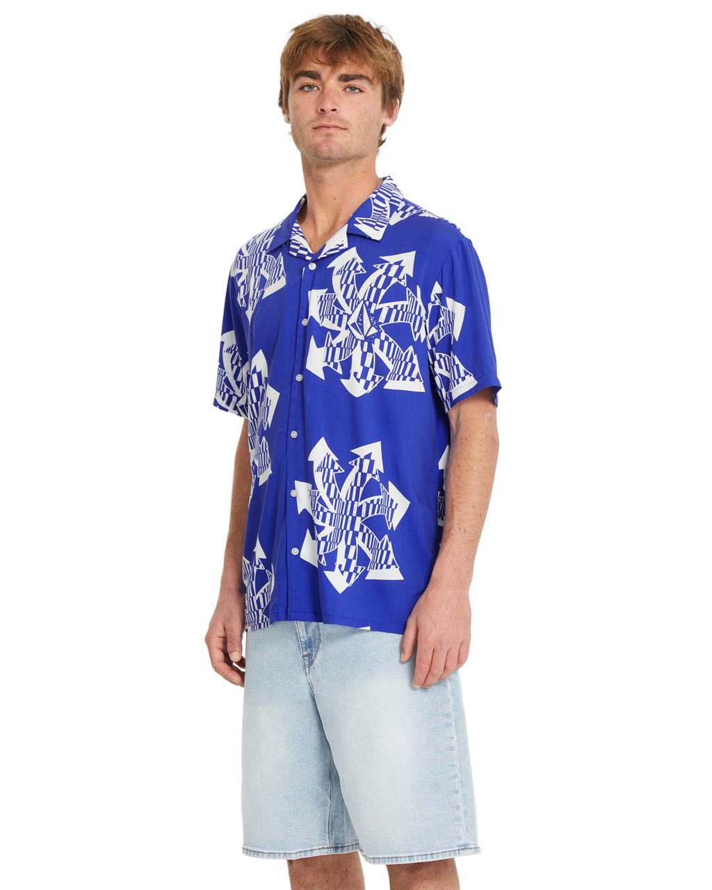 Volcom Boldstone SS camisa manga corta hombre detail 2 | Ultramarine