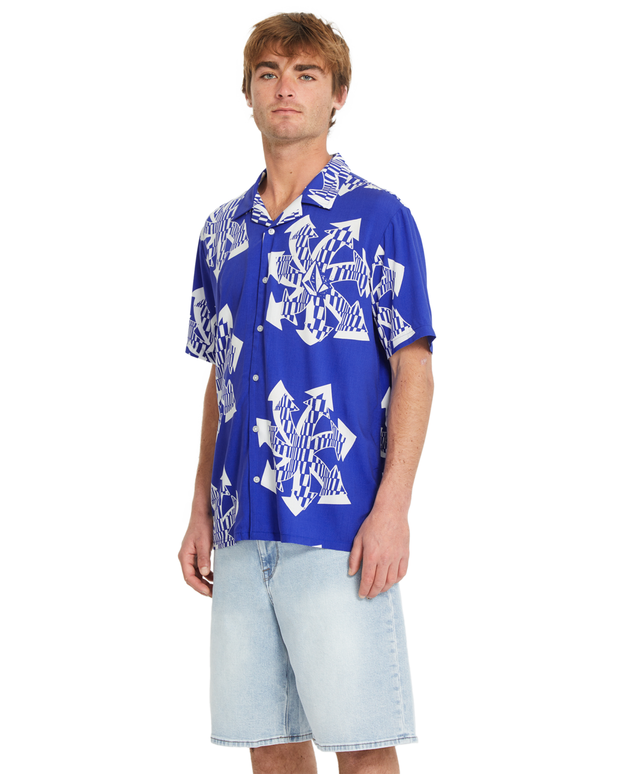 Volcom Boldstone SS camisa manga corta hombre detail 2 | Ultramarine
