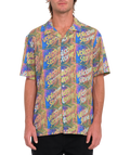 Camisa manga corta Volcom Fergadelic Woven - Patriot Blue