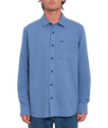 Camicia a manica lunga Volcom Caden Solid - Blueberry