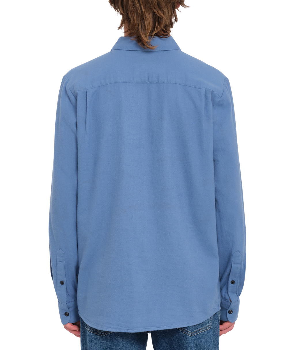 Langarmhemd Volcom Caden Solid - Blaubeere