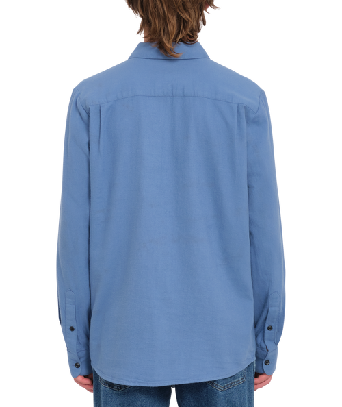 Langarmhemd Volcom Caden Solid - Blaubeere