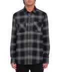 Camisa de manga comprida Volcom Netastone Flannel - Preto
