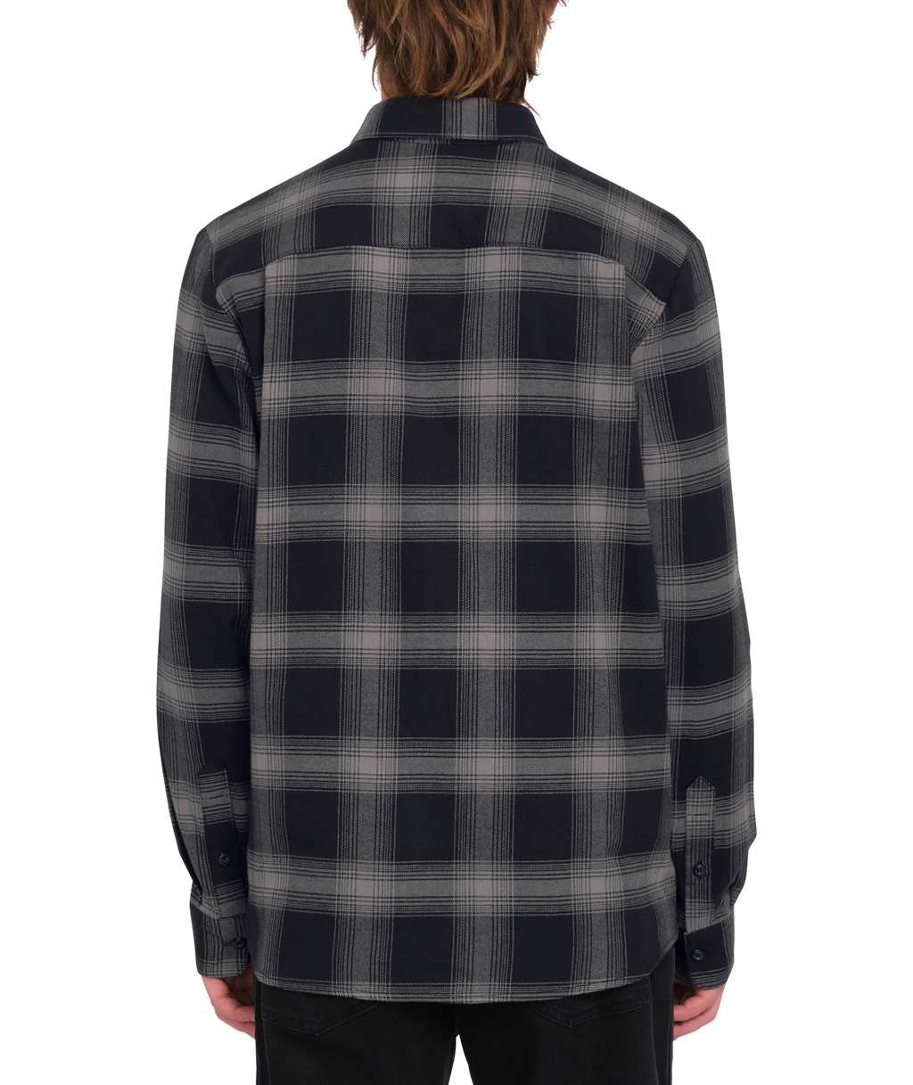 Volcom Netastone Flannel Long Sleeve Shirt - Black