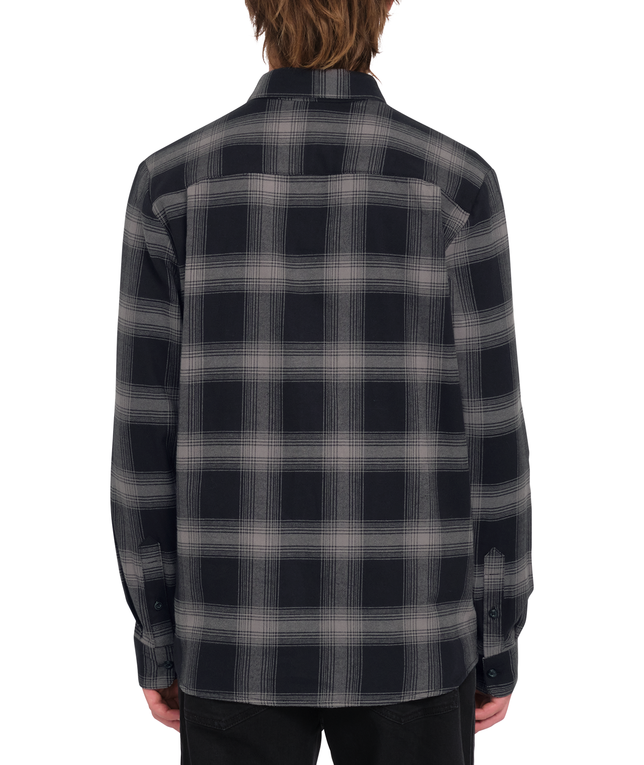 Langarmhemd Volcom Netastone Flannel - Schwarz