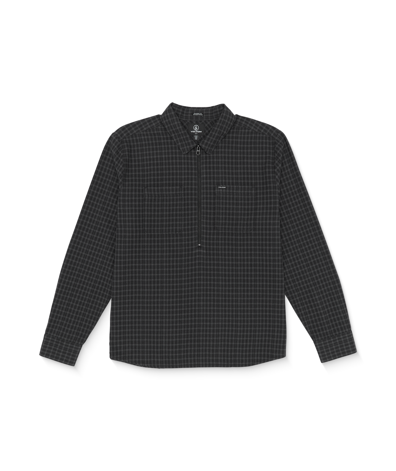Langarmhemd Volcom Dopestone - Asphalt Schwarz