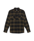 Volcom Netastone Flannel Long Sleeve Shirt - True Black