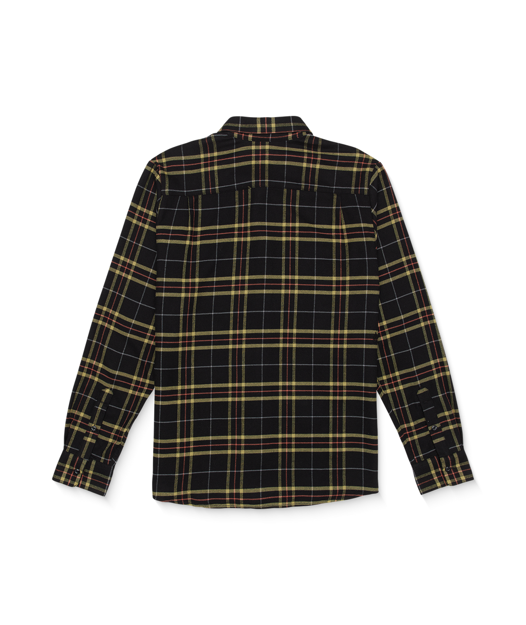 Langarmhemd Volcom Netastone Flannel - True Black