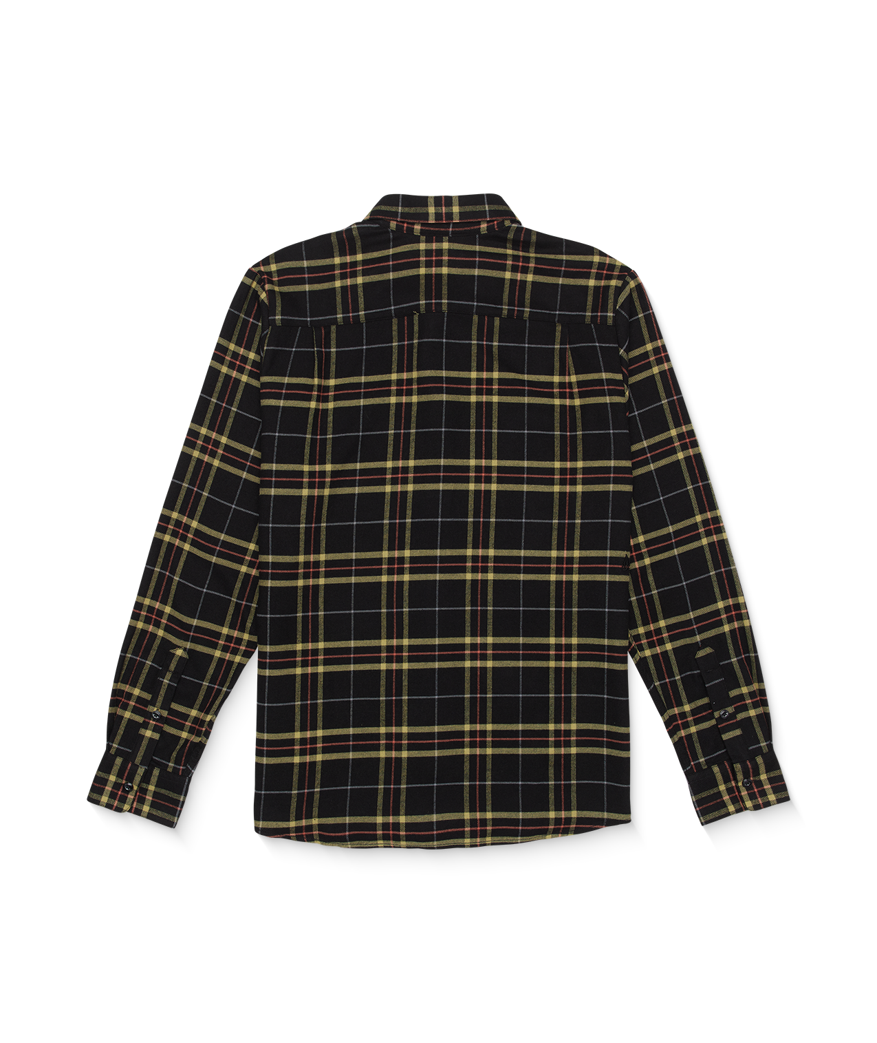 Volcom Netastone Flannel Long Sleeve Shirt - True Black