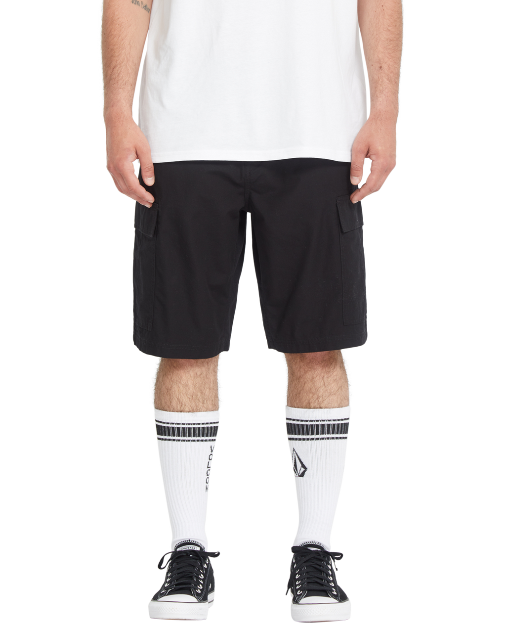 Volcom Strange Tripper Cargo Short 22 - Schwarz