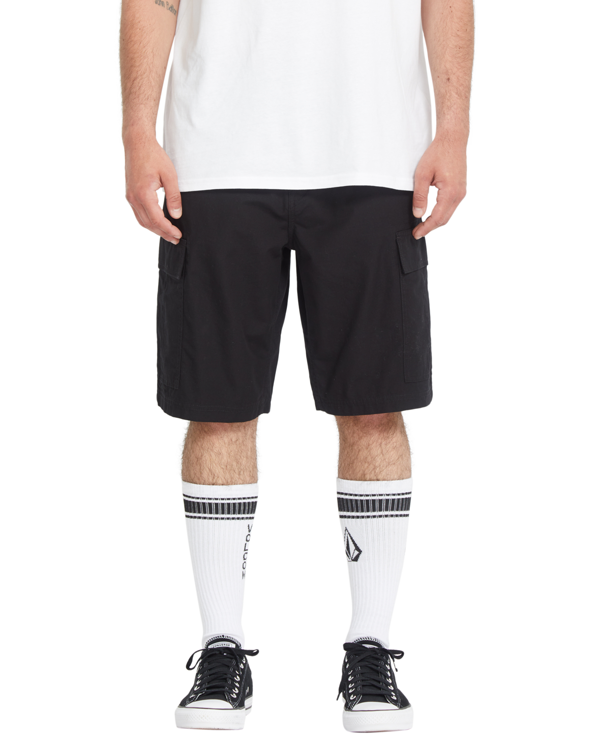 Pantalón Corto Volcom Strange Tripper Cargo Short 22 - Black