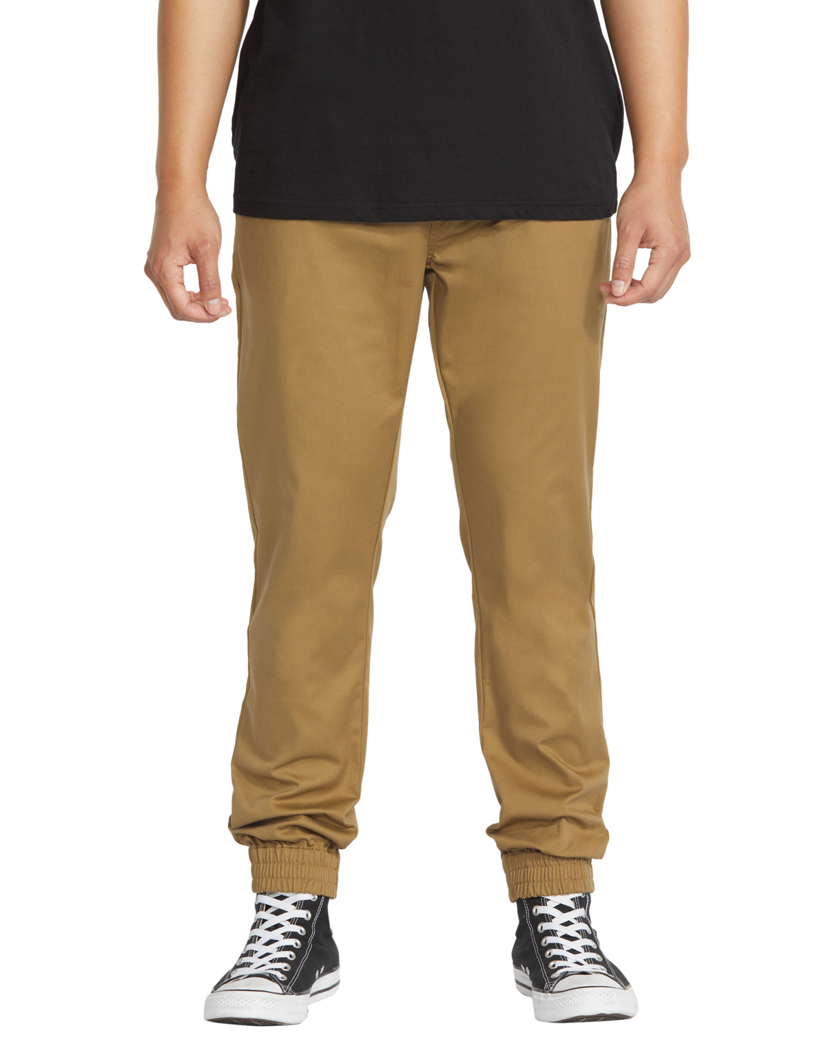 Volcom Frickin Slim Jogger Pants - Dark Khaki