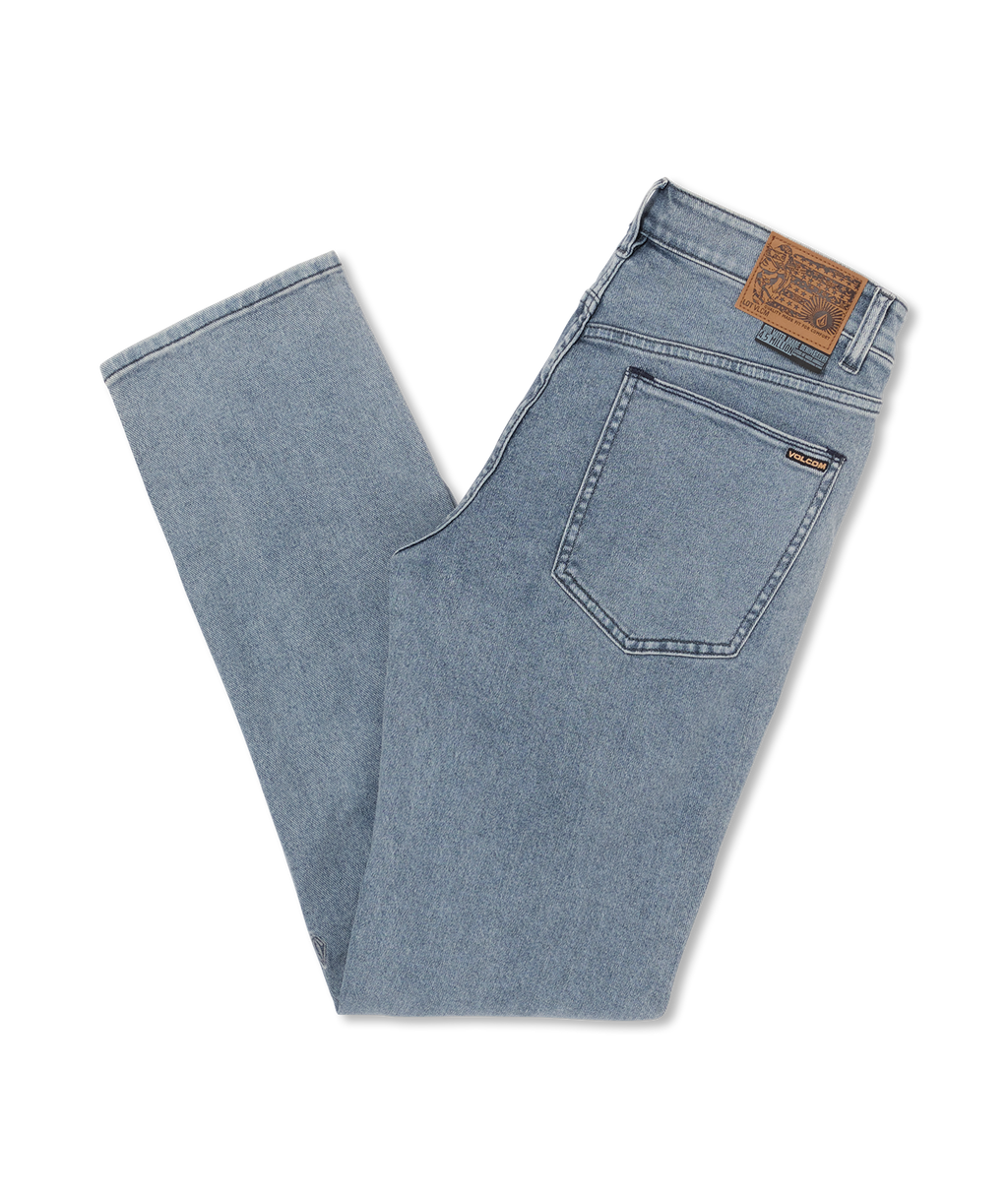 Volcom Solver Denim Jeans Ash Blue surfdevils - Main Image