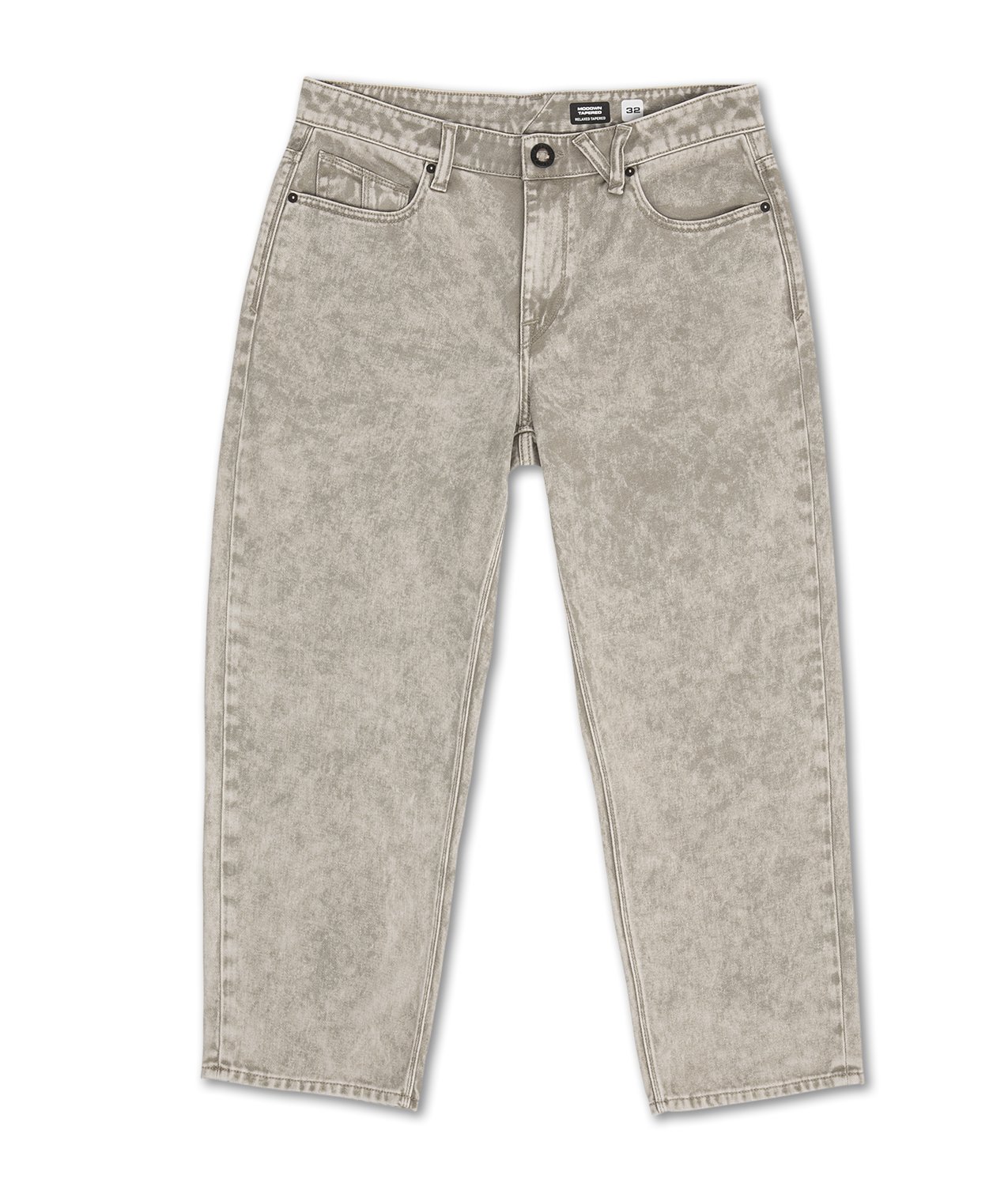 Volcom Modown Tapered Denim Jeans - Acid Wash
