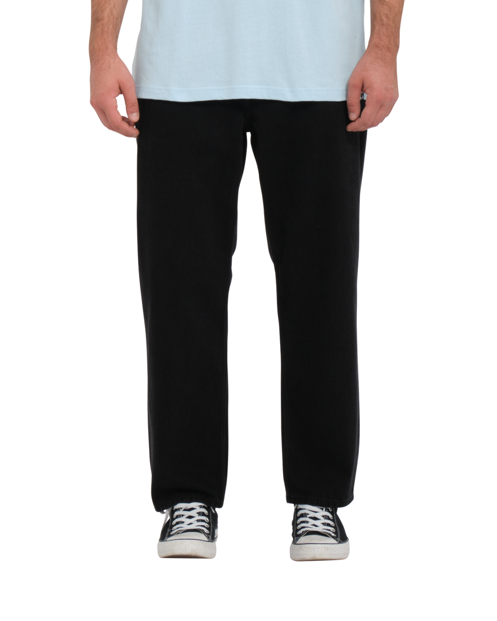 Volcom Modown Tapered Denim Jeans - Black