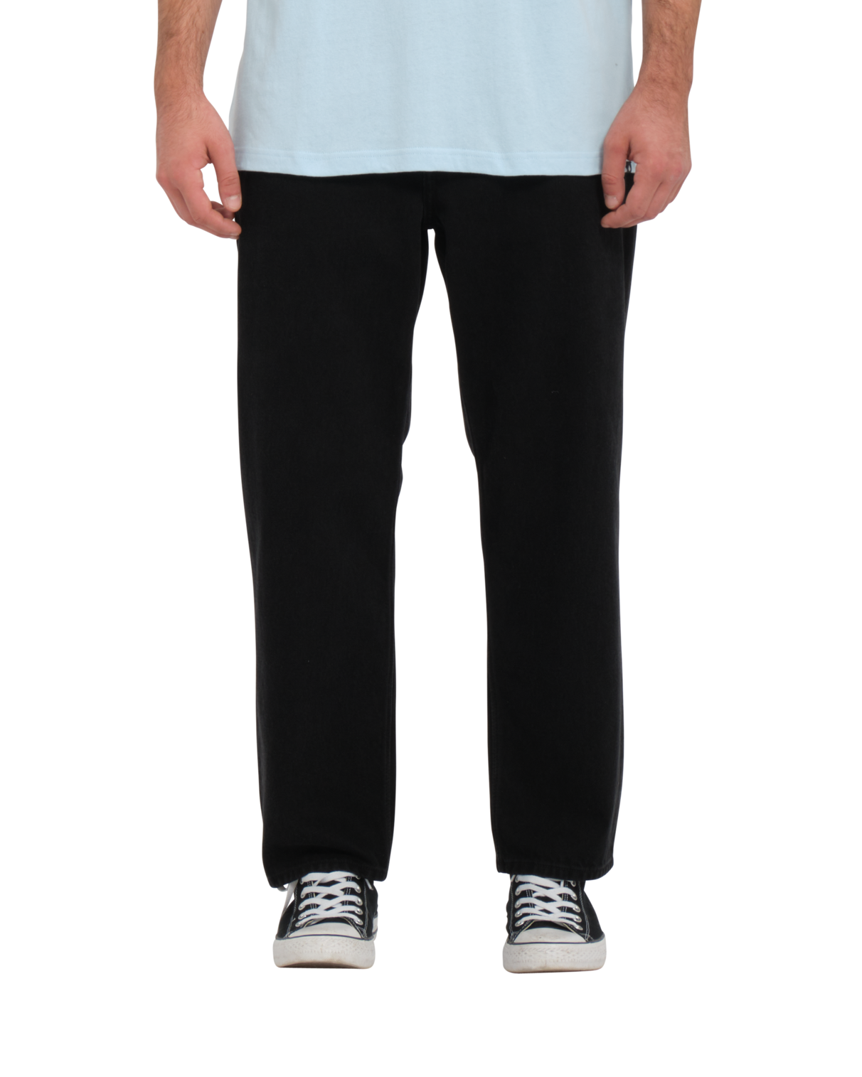 Volcom Modown Tapered Denim Jeans - Black