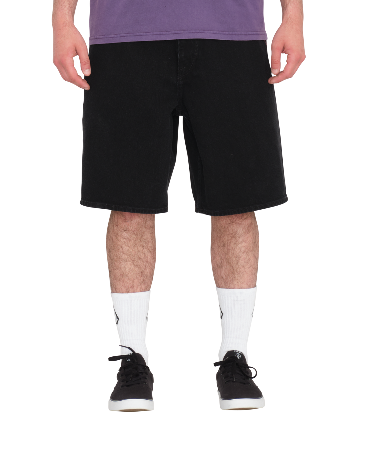 Pantalón Corto Volcom Billow Denim Short - Black