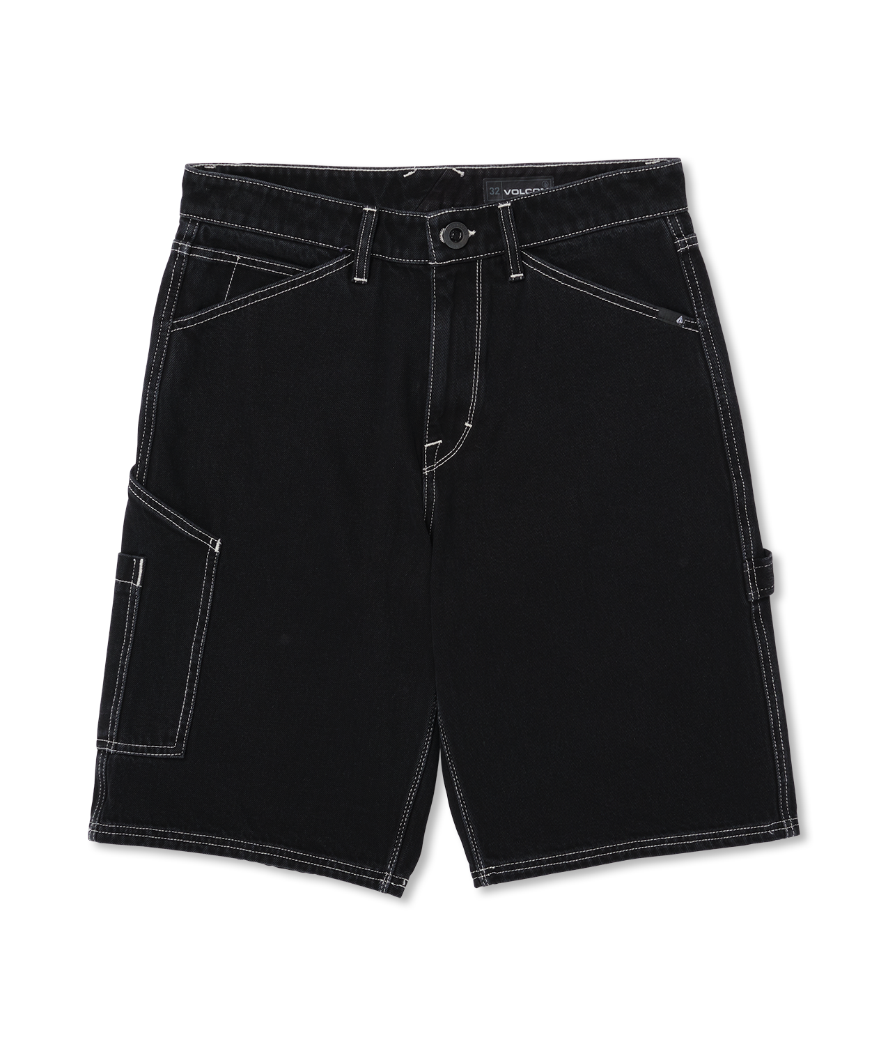 Calções de ganga utilitários Volcom Labored Denim Utility Short - Preto