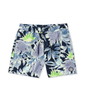 Volcom Lido Print Trunk 17 Swim Shorts - Navy