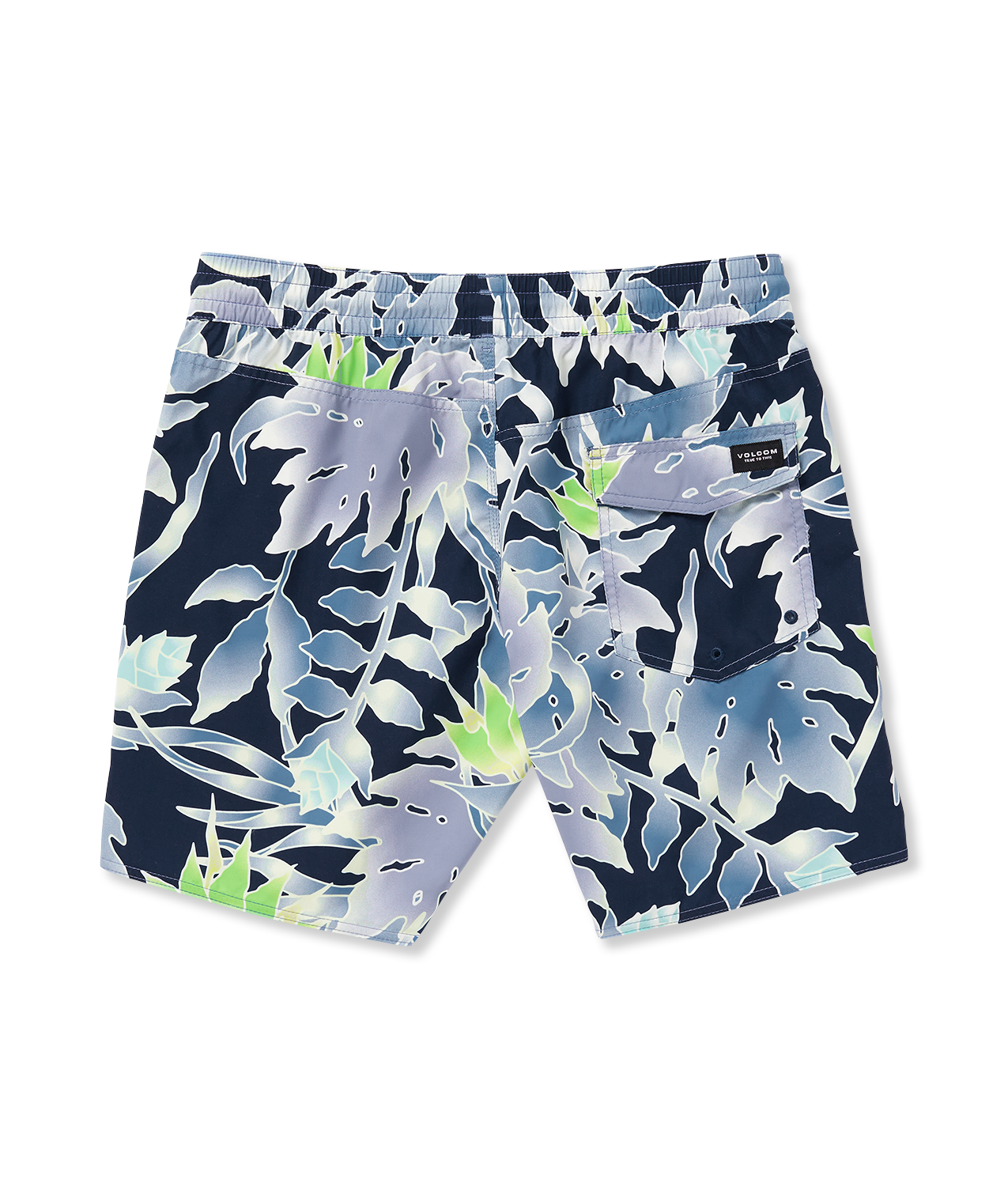 Volcom Lido Print Trunk 17 Swim Shorts - Navy