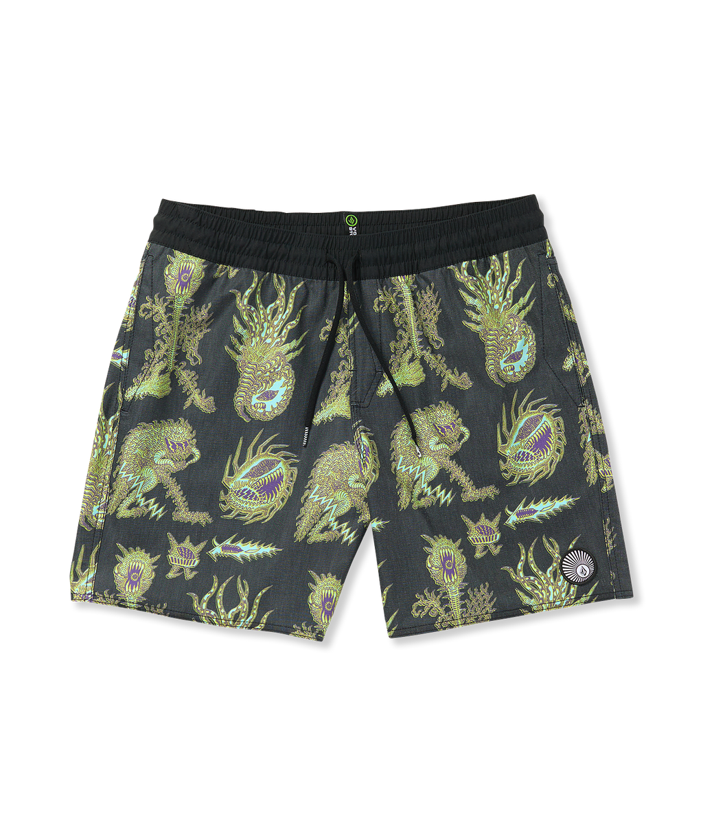 Calções de banho Volcom Fa Tetsunori Trunk 17 - Preto