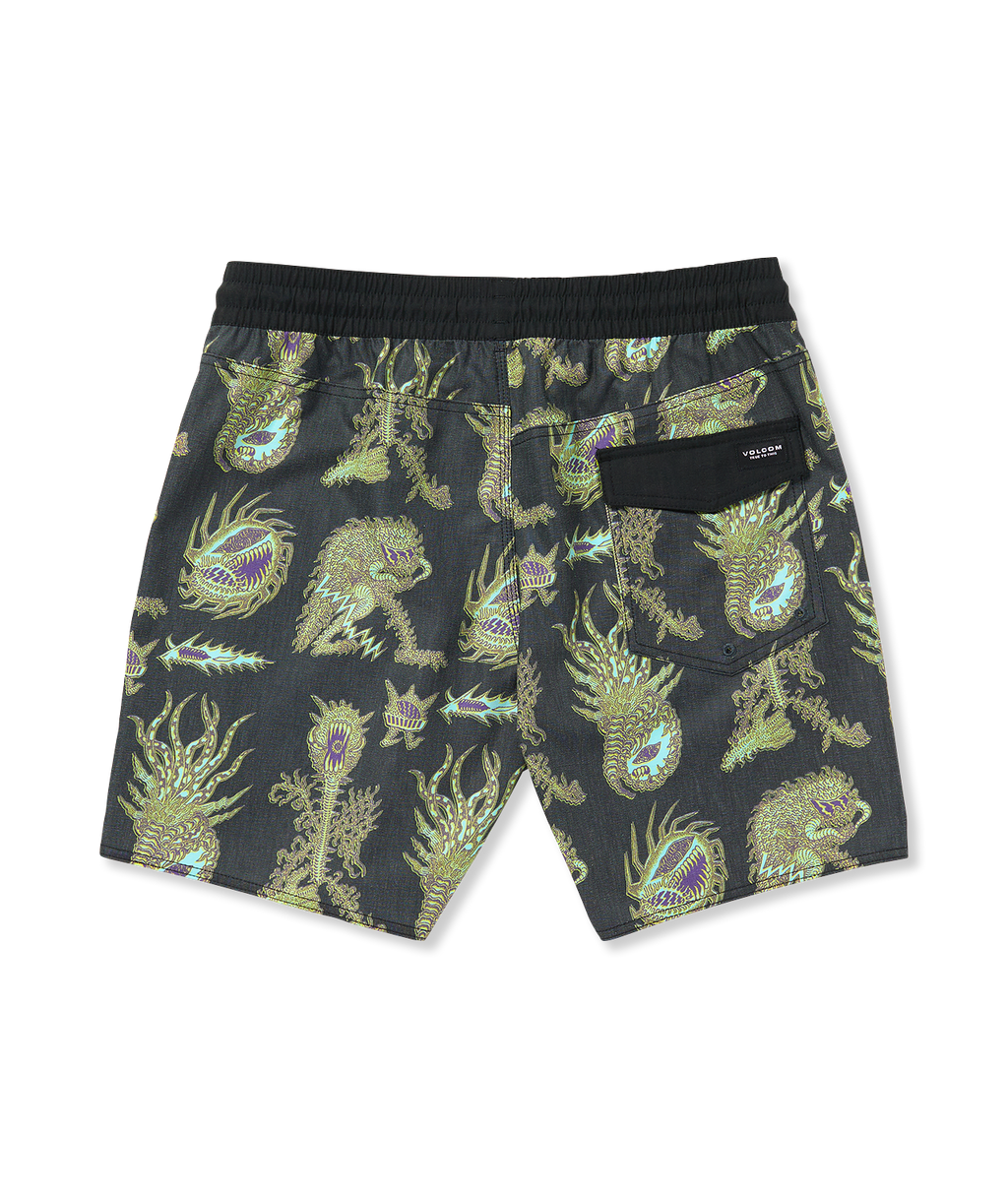 Calções de banho Volcom Fa Tetsunori Trunk 17 - Preto