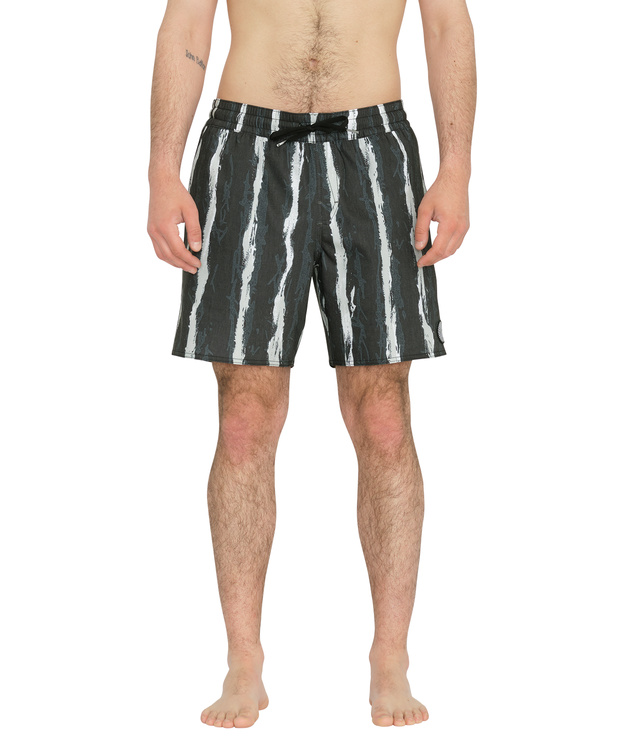 Volcom V Ent Hockey Dad Trunk 17 boardshort hombre detail 2 | Black