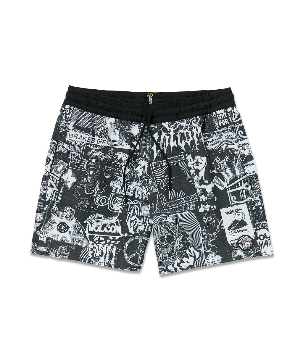 Volcom Refute Stoney Trunk 17 Swim Shorts - Black