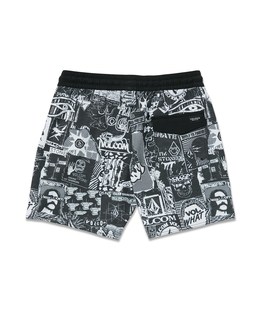 Volcom Refute Stoney Trunk 17 Swim Shorts - Black