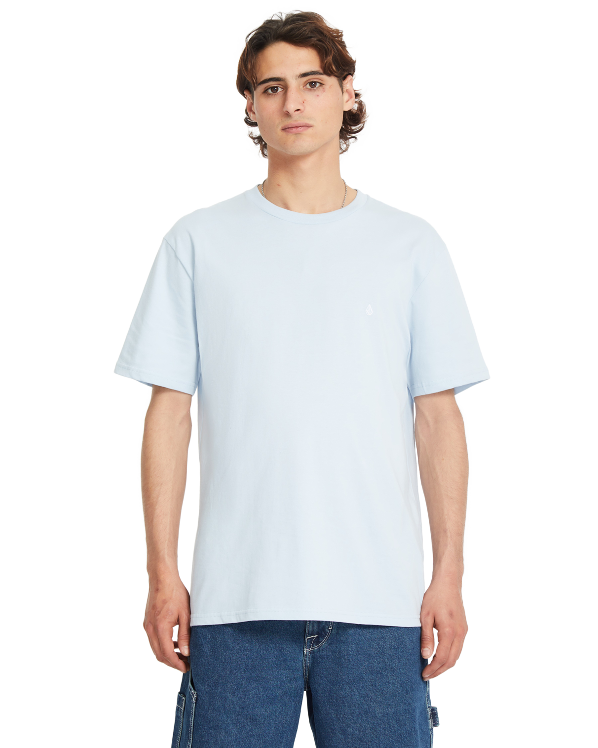 T-shirt de manga curta Volcom Stone Blanks - Azul Carolina
