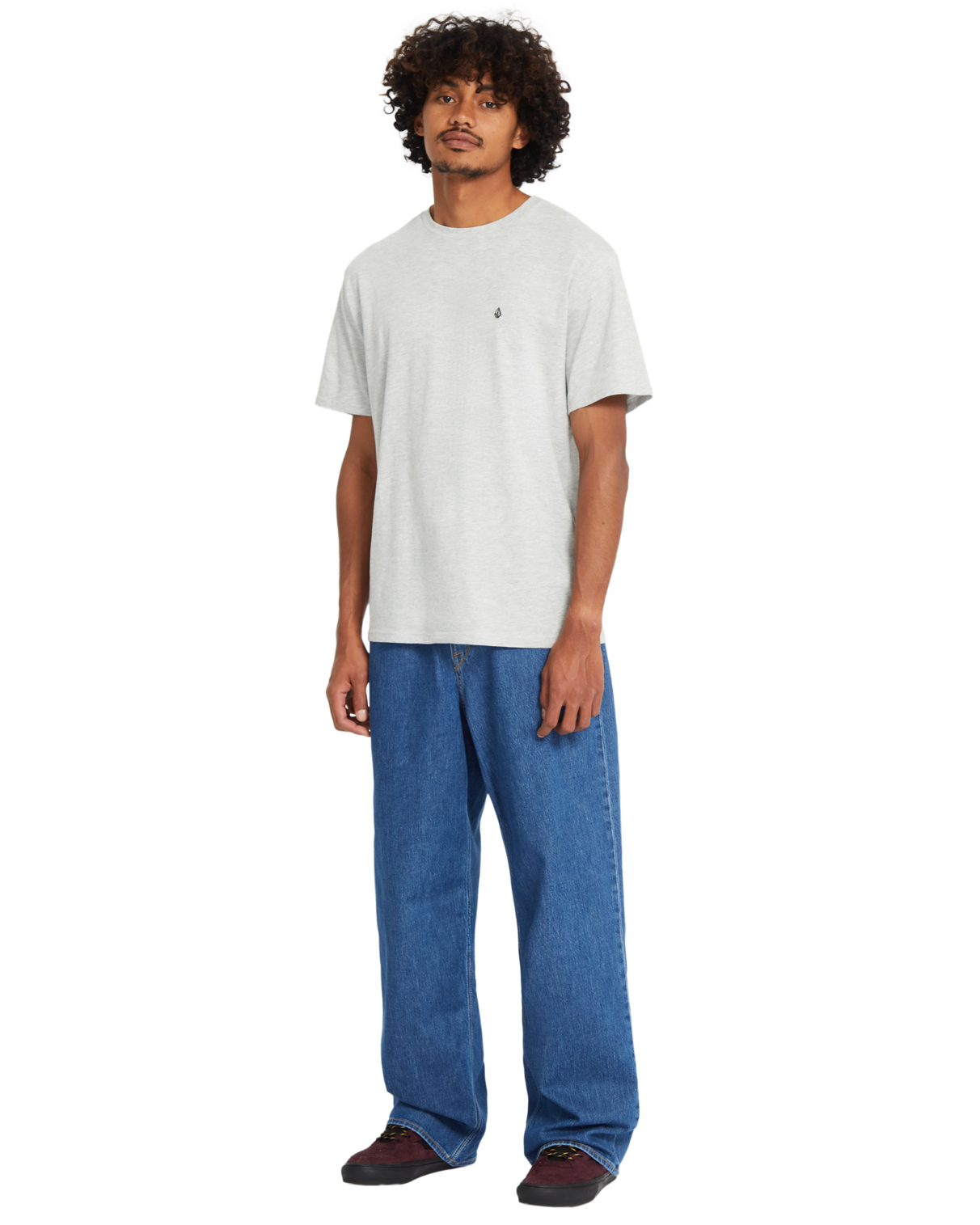 Volcom Stone Blanks camiseta manga corta hombre detail 4 | Heather Grey I