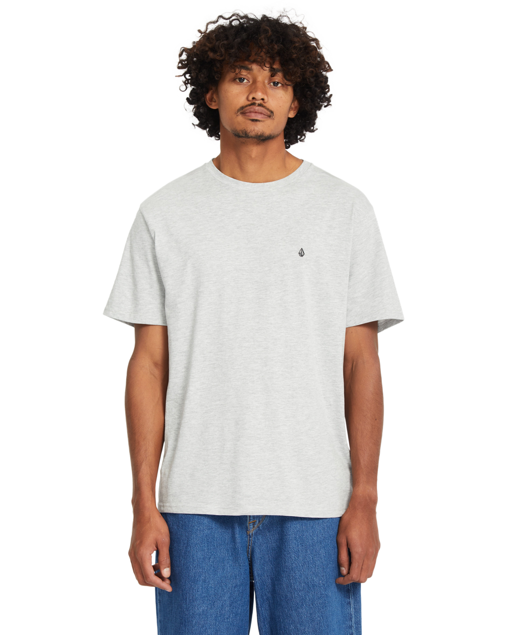 T-shirt de manga curta Volcom Stone Blanks - Cinzento Mesclado