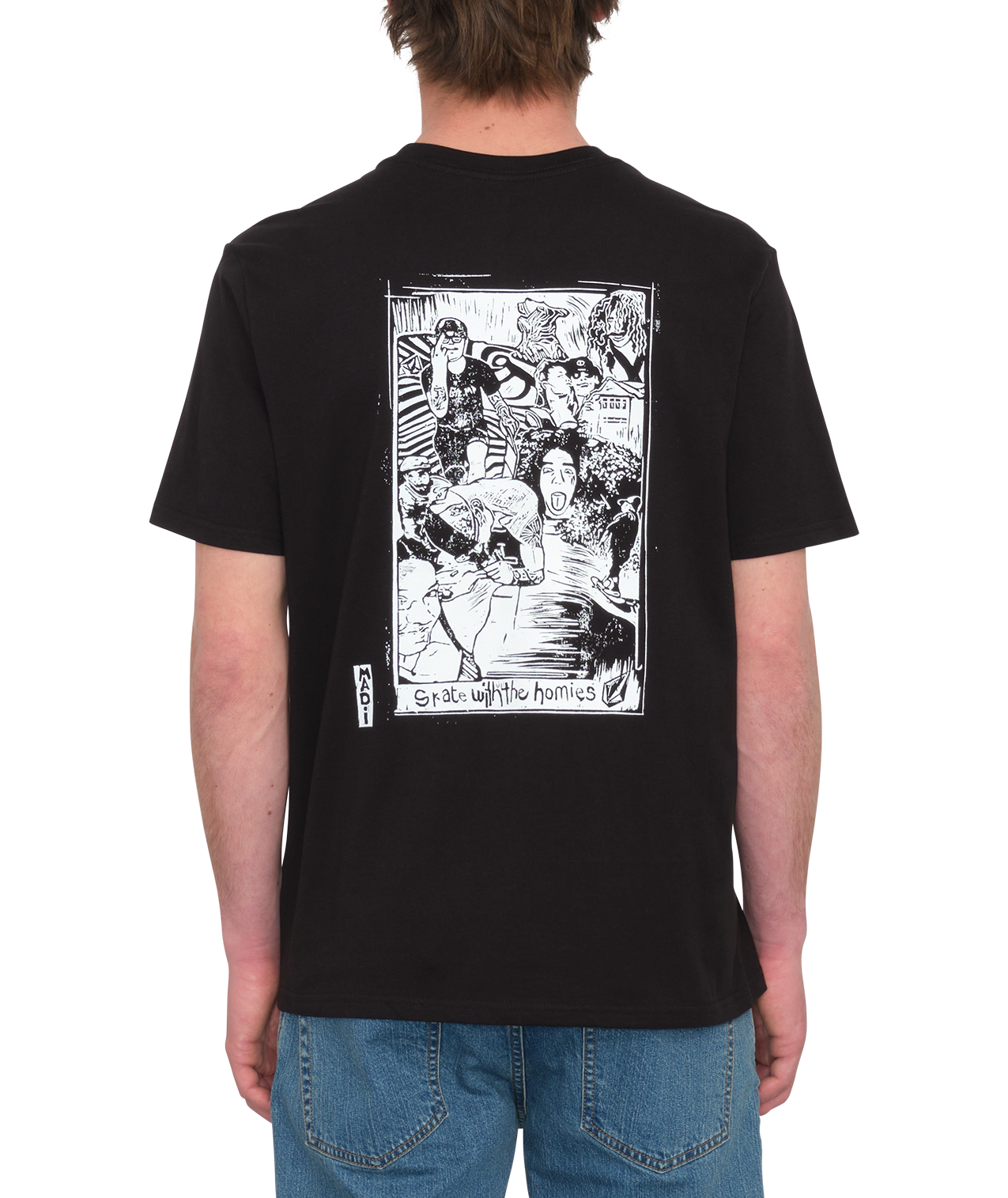 Kurzarm-T-Shirt Volcom Maditi - Schwarz
