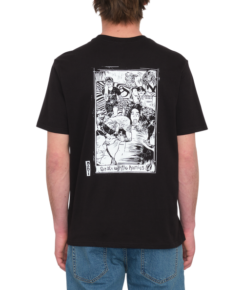 T-shirt de manga curta Volcom Maditi - Preto