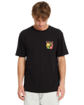 Camiseta de manga corta Volcom Tooflow - Black