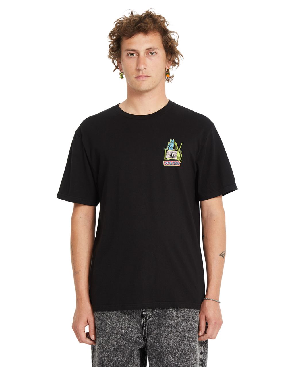 Volcom Catv Short Sleeve T-Shirt - Black
