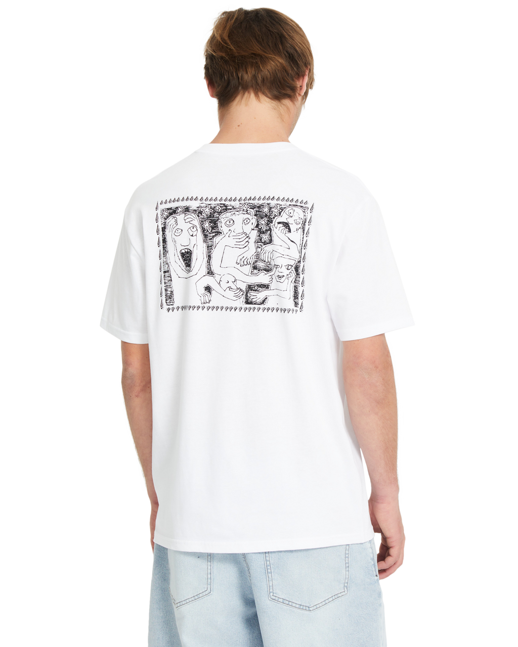 Volcom Crazybal camiseta manga corta hombre detail 1 | WHITE