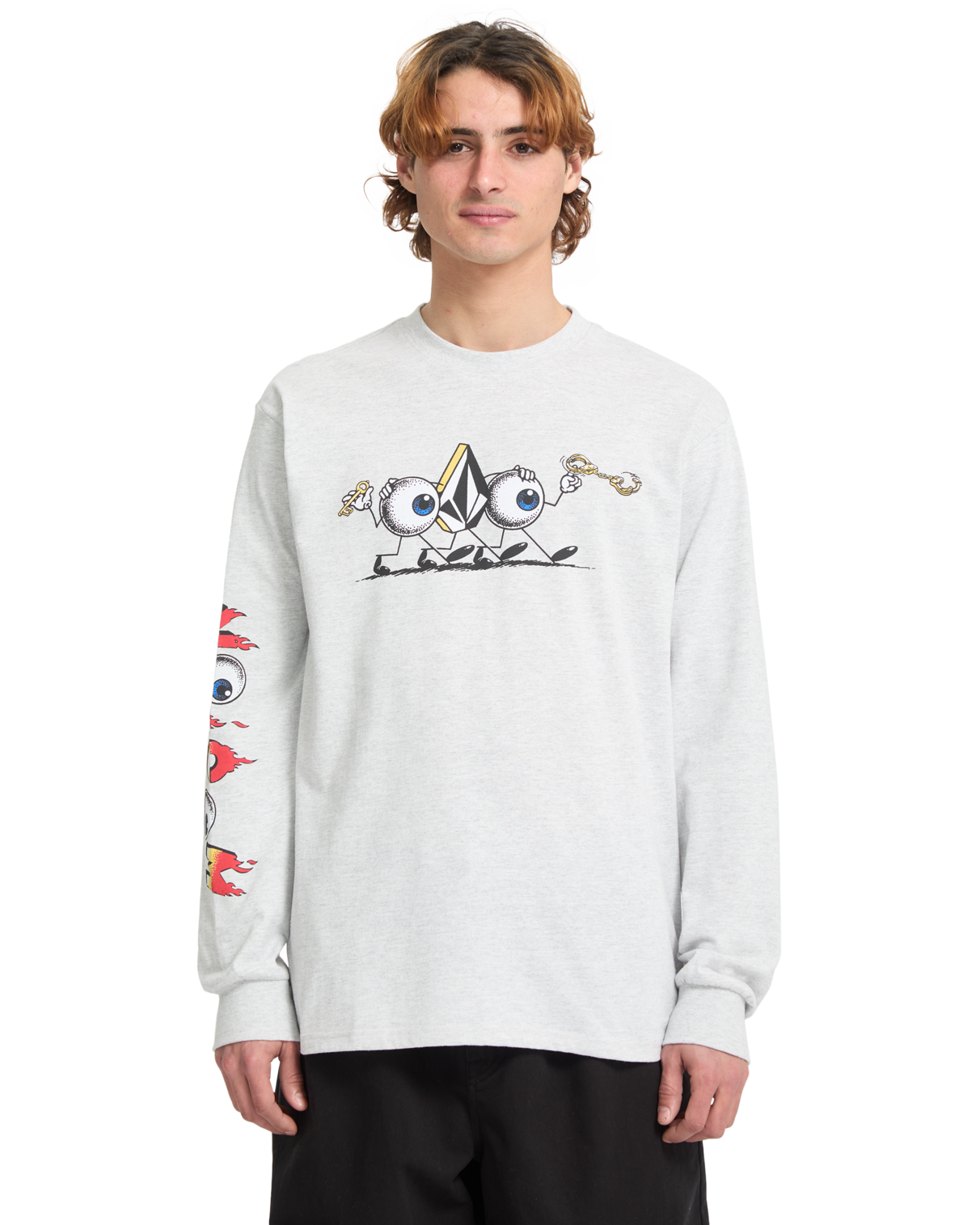 T-shirt à manches courtes Volcom Fa Daniel Shepard Budz Lst - Bone Heather