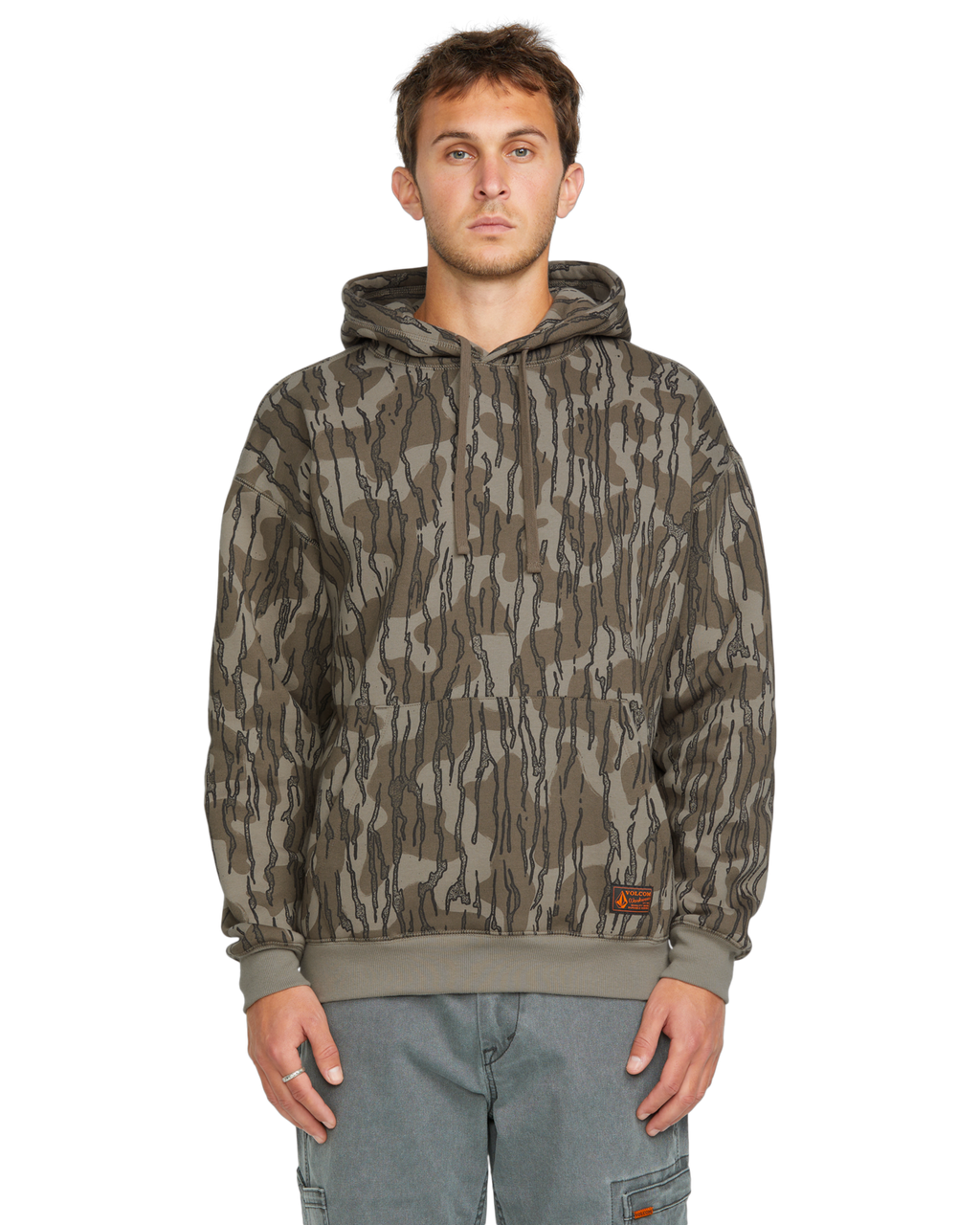 Felpa con cappuccio Volcom Operators - Brindle