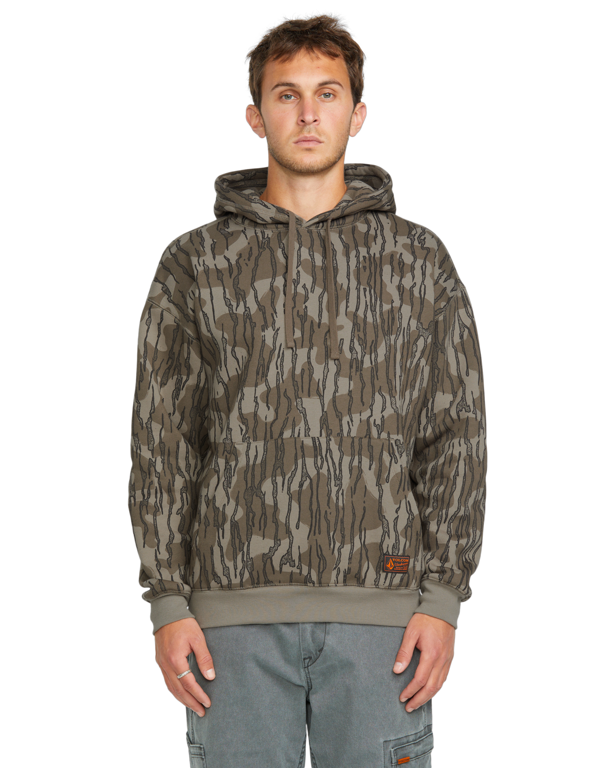 Felpa con cappuccio Volcom Operators - Brindle