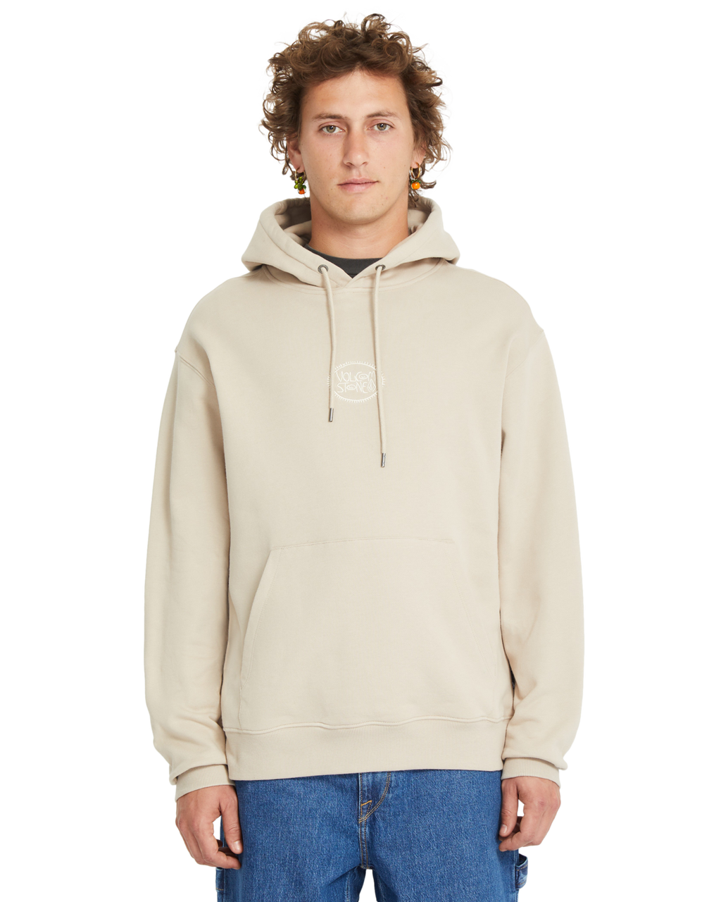 Felpa con cappuccio Volcom Handerry - Light Khaki