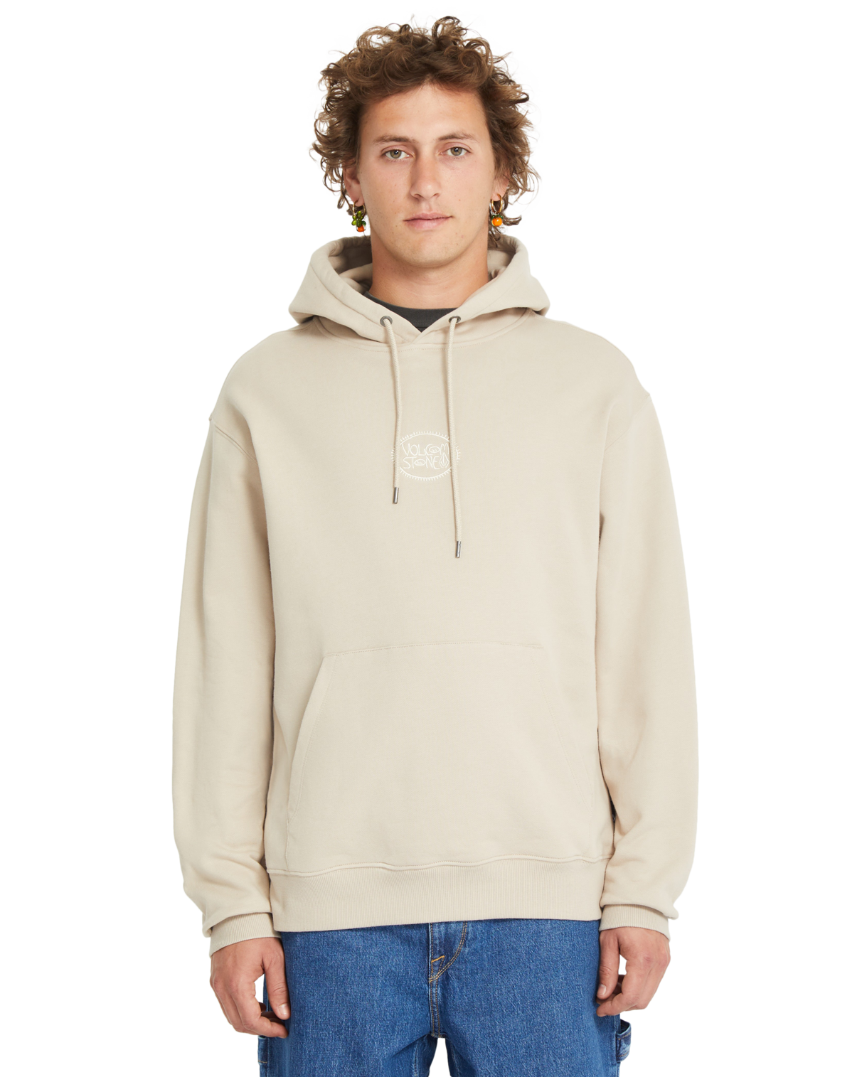 Felpa con cappuccio Volcom Handerry - Light Khaki