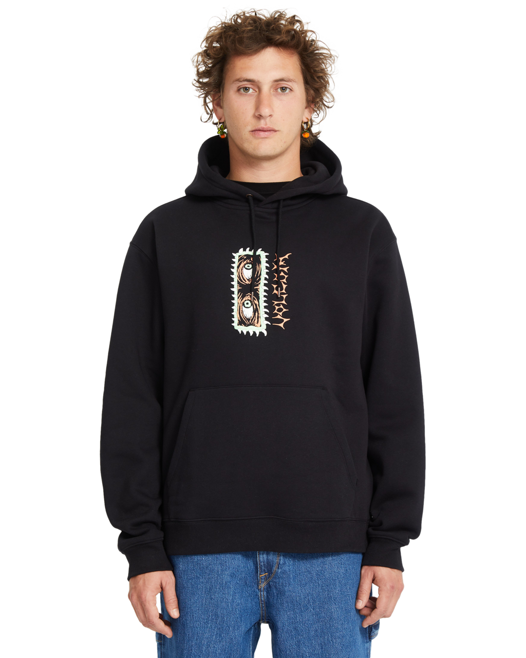 Felpa con cappuccio Volcom Noder - True Black