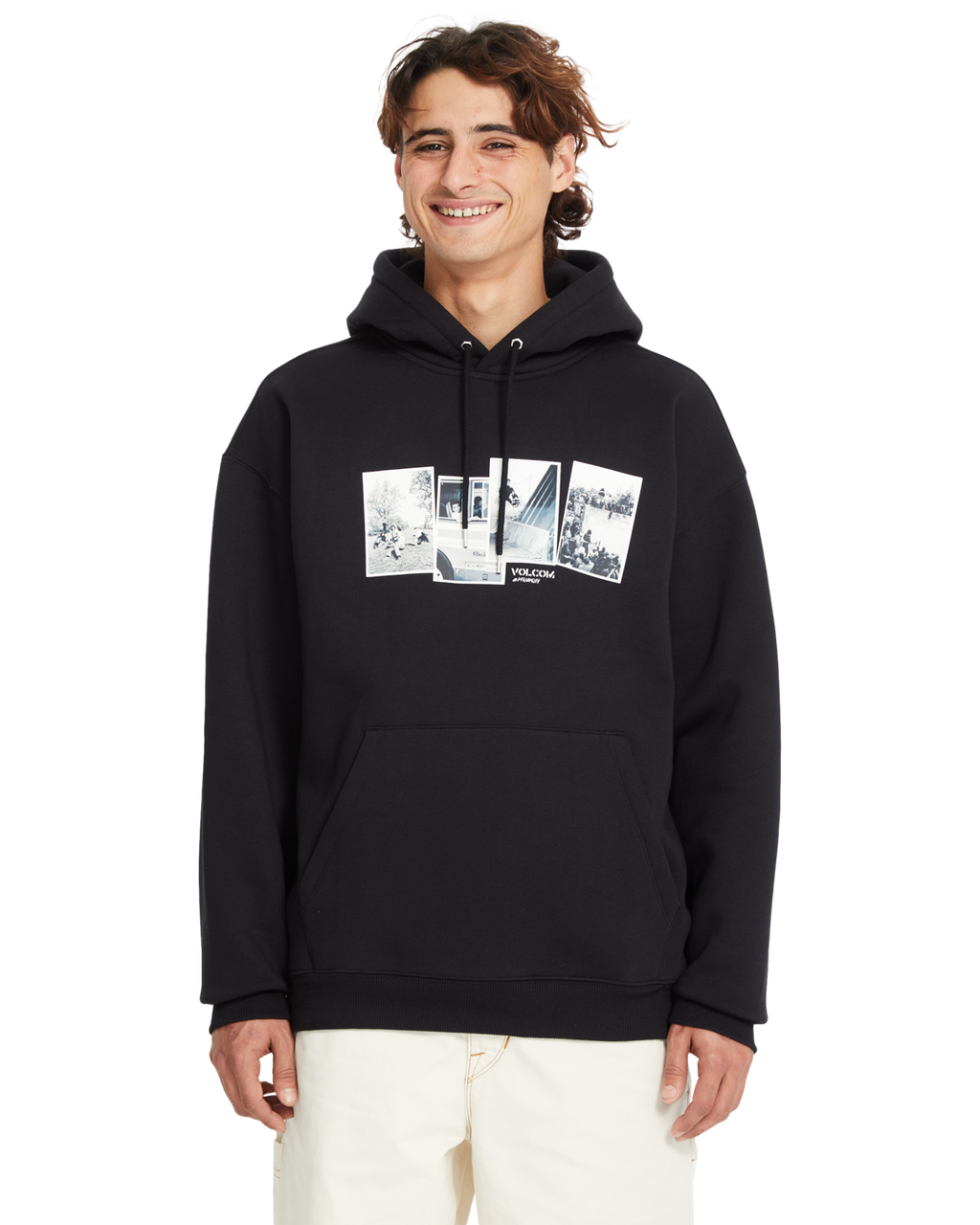 Sweat à capuche Volcom Pfanngles - Noir