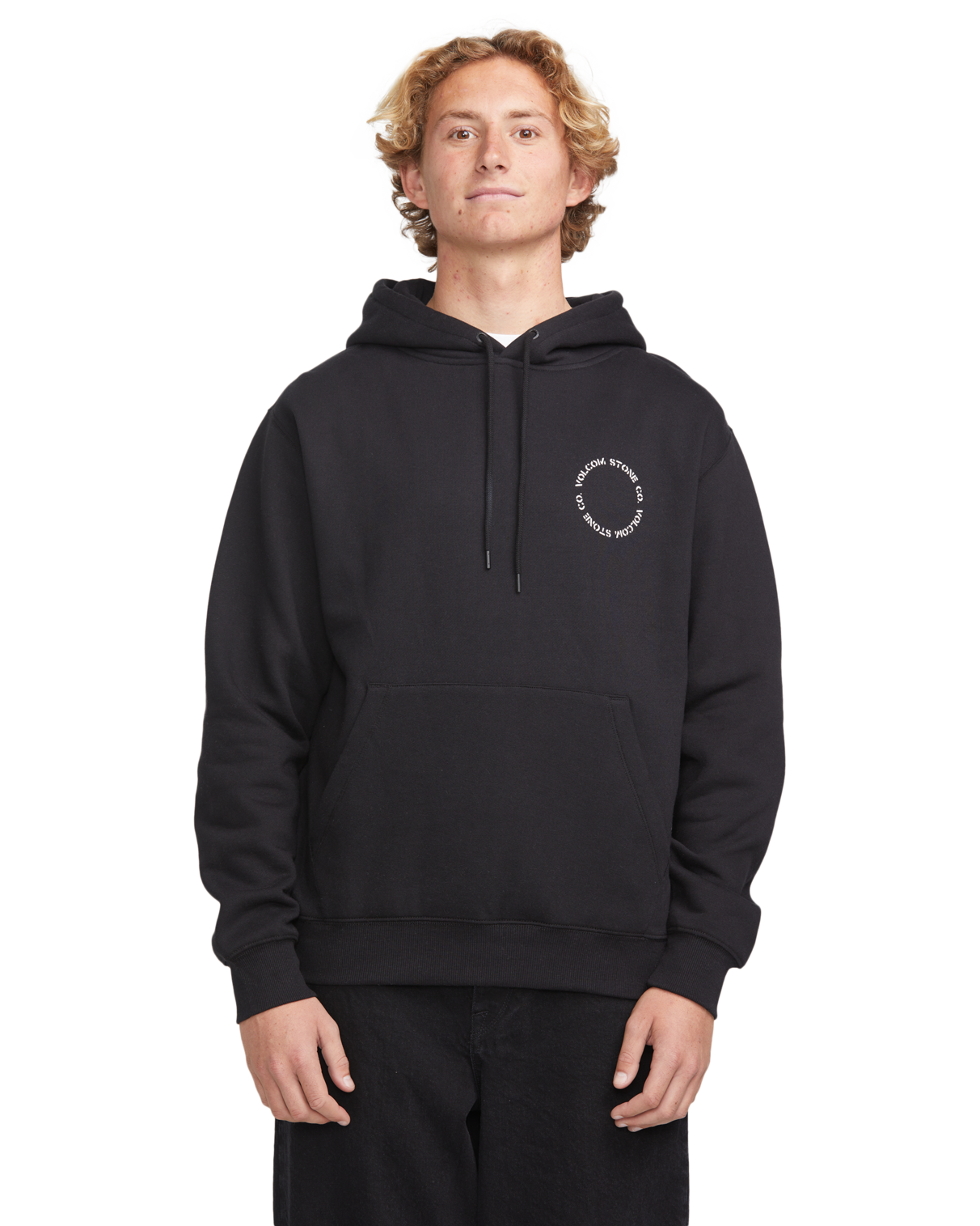 Felpa con cappuccio Volcom Watanite - True Black